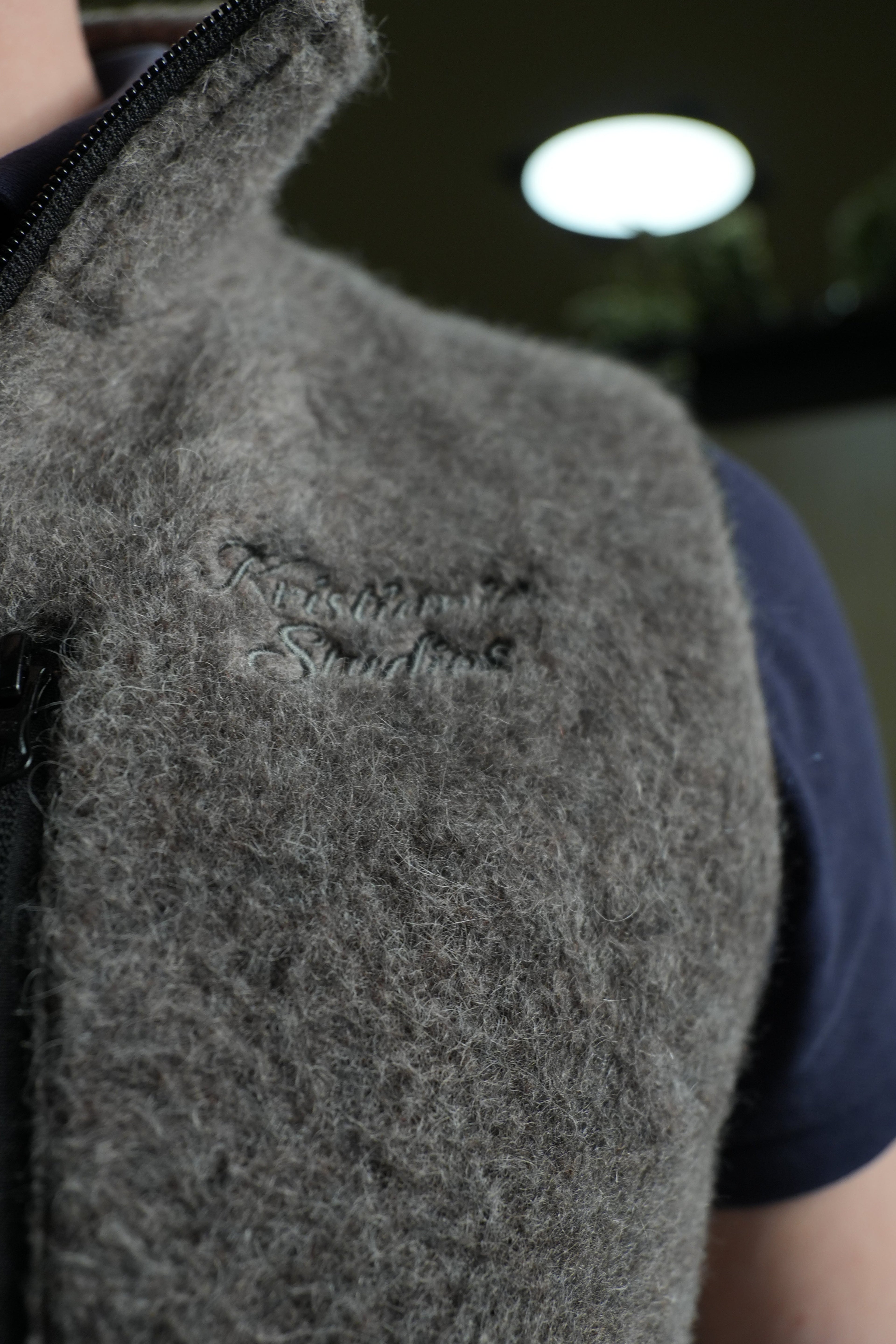 Alpaca Fleece Vest – Grey